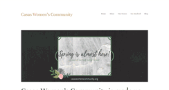 Desktop Screenshot of casaswomenscommunity.org